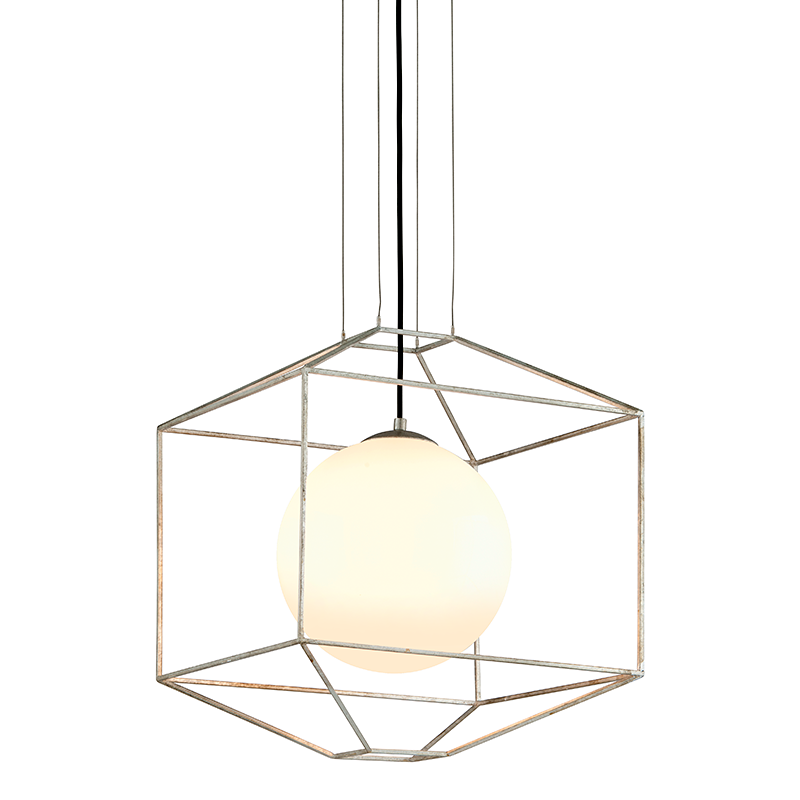 Troy Lighting Silhouette SILVER LEAF 18W x 18L x 21H Chandelier