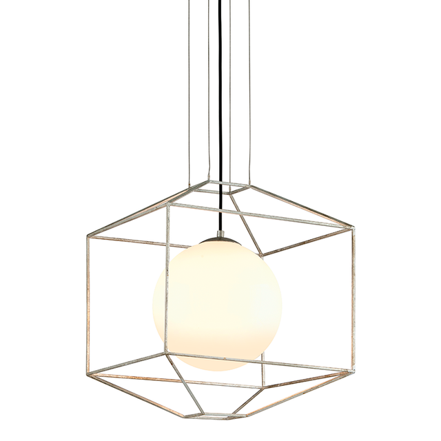 Troy Lighting Silhouette SILVER LEAF 18W x 18L x 21H Chandelier