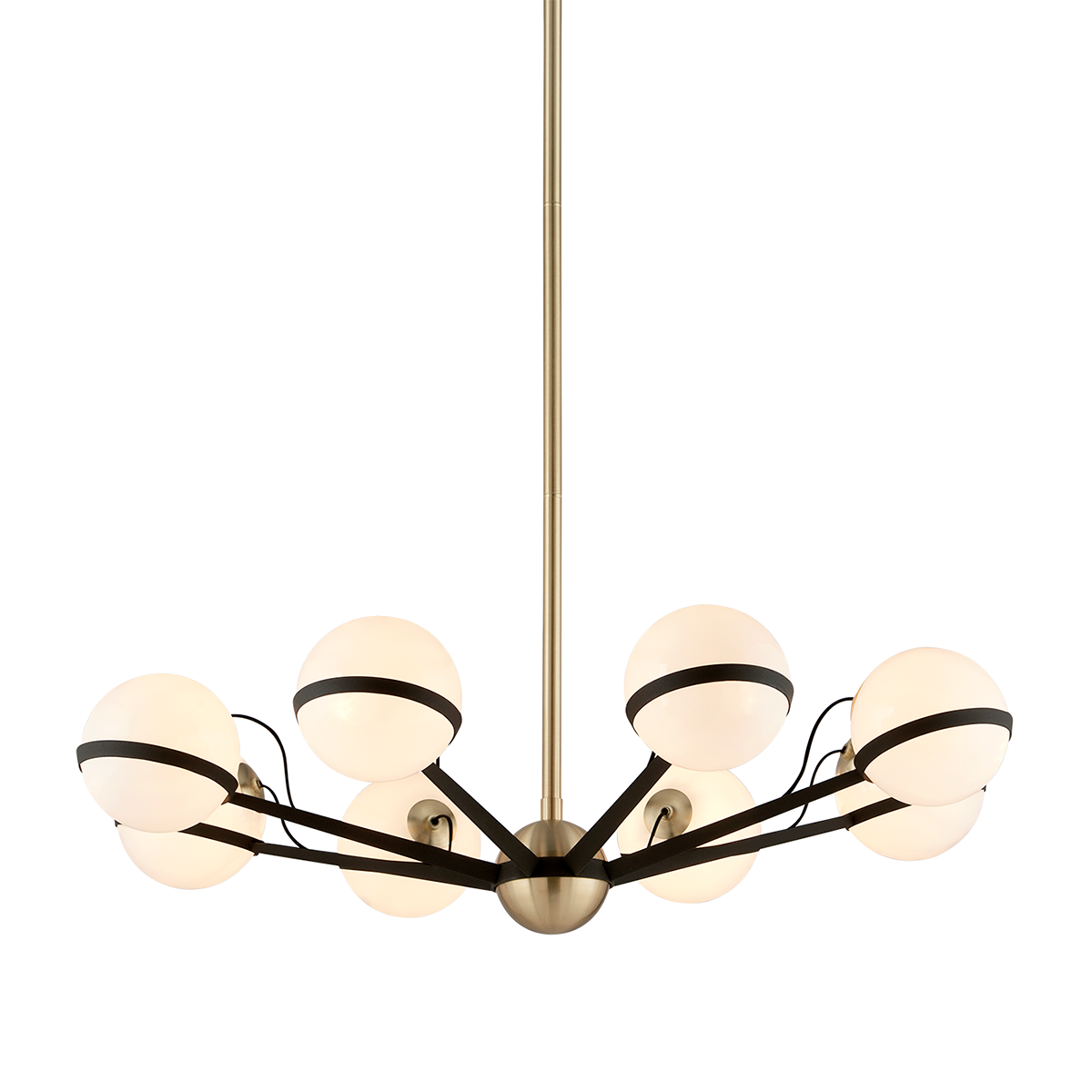 Troy Lighting Ace TEXTURED BRONZE BRUSHED BRASS 37.75W x 37.75L x 9H Chandelier