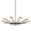 Troy Lighting Ace TEXTURED BRONZE BRUSHED BRASS 50W x 50L x 10.25H Chandelier
