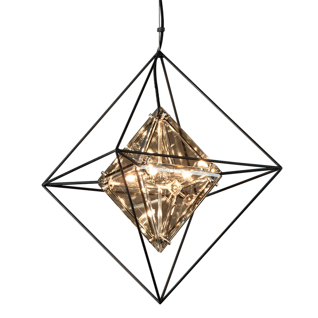 Troy Lighting Epic TEXTURED IRON 18W x 18L x 25.25H Chandelier