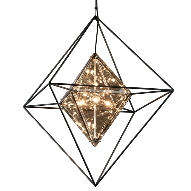 Troy Lighting Epic FORGED IRON 30W x 42H Chandelier