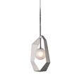 Troy Lighting Origami GRAPHITE WITH SILVER LEAF 11.75W x 6L x 73.25H Pendant
