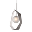 Troy Lighting Origami GRAPHITE WITH SILVER LEAF 16.5W x 9.25L x 34.75H Pendant