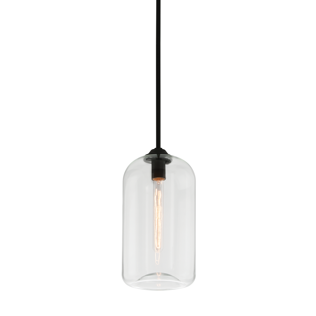 Troy Lighting District SOFT BLACK 8W x 8L x 15.75H Pendant