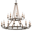 Troy Lighting Cyrano EARTHEN BRONZE 48W x 48L x 42.5H Chandelier