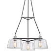 Troy Lighting Audiophile OLD SILVER AND POLISHED ALUMIN 27W x 27L x 17.5H Chandelier
