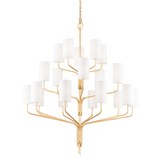 Troy Lighting Juniper Gold Leaf 52W x 52L x 59.25H Chandelier