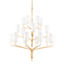 Troy Lighting Juniper Gold Leaf 52W x 52L x 59.25H Chandelier