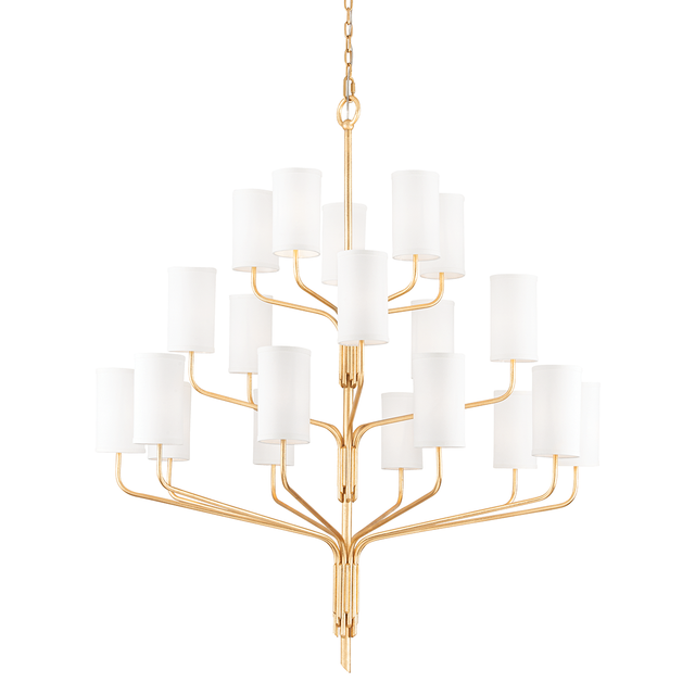 Troy Lighting Juniper Gold Leaf 52W x 52L x 59.25H Chandelier