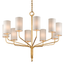 Troy Lighting Juniper Gold Leaf 42W x 42L x 35.75H Chandelier