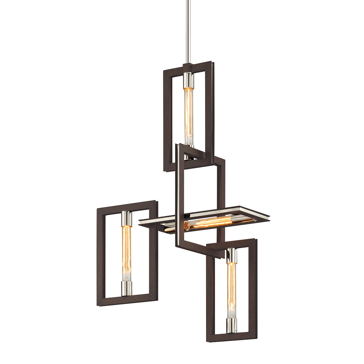 Troy Lighting Enigma TEXTURED BRONZE 11.25W x 23.75L x 38H Chandelier