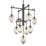 Troy Lighting Brixton GRAPHITE/BLACK CHROME 30.25W x 30.25L x 38.5H Chandelier