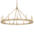 Troy Lighting Sutton CHAMPAGNE LEAF 44W x 28.5H Chandelier