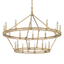 Troy Lighting Sutton CHAMPAGNE SILVER LEAF 44W x 44L x 37H Chandelier