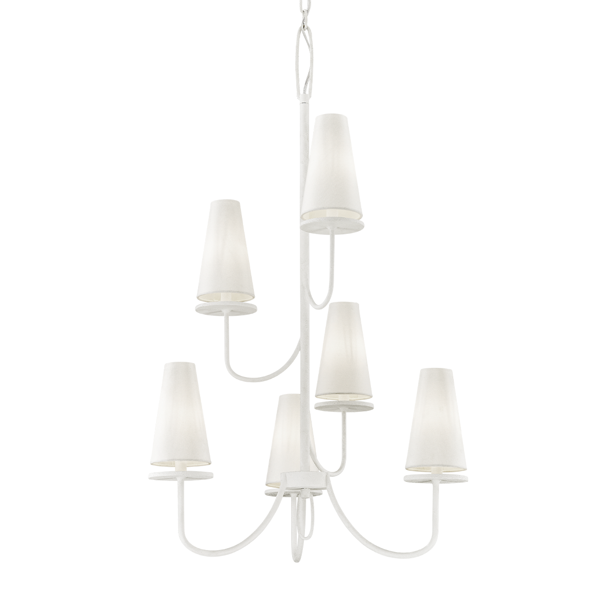 Troy Lighting Marcel GESSO WHITE 28W x 28L x 43.75H Chandelier