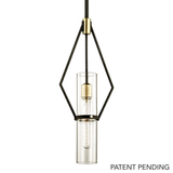 Troy Lighting Raef TEXTURED BRONZE BRUSHED BRASS 9.5W x 9.5L x 24.25H Pendant