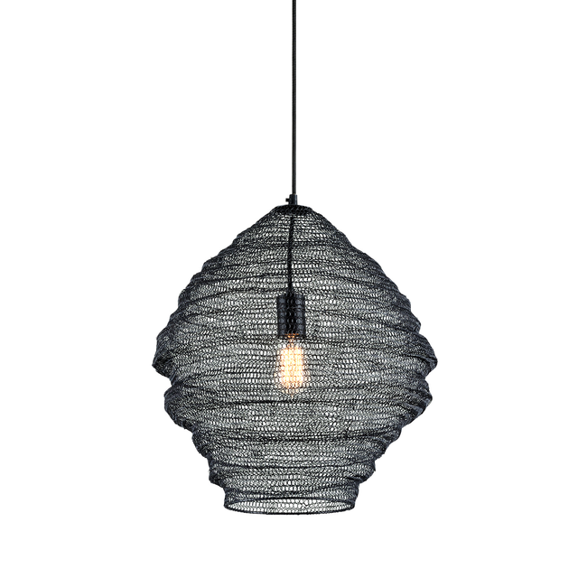 Troy Lighting Wabi Sabi SOFT BLACK 18W x 18L x 24H Pendant