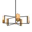 Troy Lighting Emerson SOFT OFF BLACK/BRUSHED BRASS 32W x 32L x 9H Chandelier