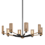 Troy Lighting Pilsen SOFT OFF BLACK/PATINA BRASS 40W x 40L x 15.25H Chandelier