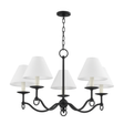 Troy Lighting Massi FORGED IRON 30.25W x 30.25L x 17H Chandelier