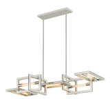 Troy Lighting Enigma SILVER LEAF W STAINLESS ACC 31W x 43.5L x 11.25H Trim