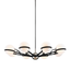 Troy Lighting Ace CARBIDE BLK WITH POLISHED NICKEL ACCENTS 37.75W x 37.75L x 9H Chandelier