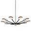 Troy Lighting Ace TEXTURED BLACK & POLISH NICKEL 50W x 50L x 10.25H Chandelier