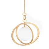 Troy Lighting Olancha VINTAGE GOLD LEAF 22W x 22L x 25H Pendant