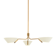 Troy Lighting Sacramento PATINA BRASS AND SOFT SAND 43W x 43L x 8.25H Chandelier