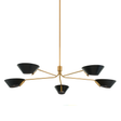 Troy Lighting Sacramento PATINA BRASS/SOFT BLACK 63W x 63L x 9.5H Chandelier