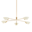 Troy Lighting Sacramento PATINA BRASS AND SOFT SAND 63W x 63L x 9.5H Chandelier