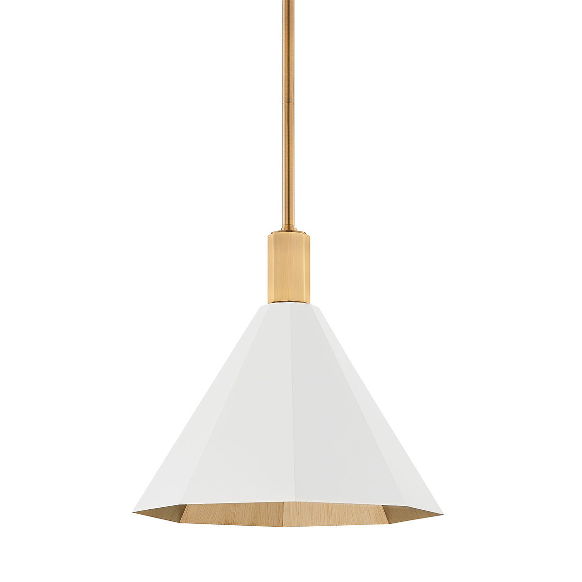 Troy Lighting Huntley PATINA BRASS 15W x 15L x 13.75H Pendant