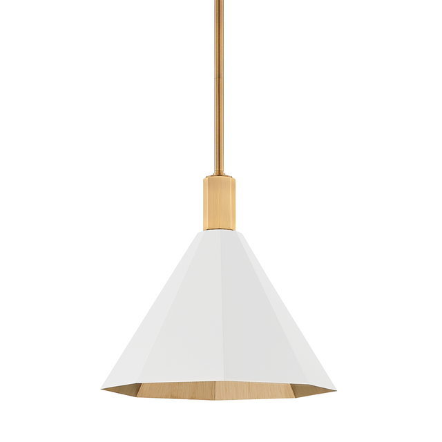 Troy Lighting Huntley PATINA BRASS 15W x 15L x 13.75H Pendant