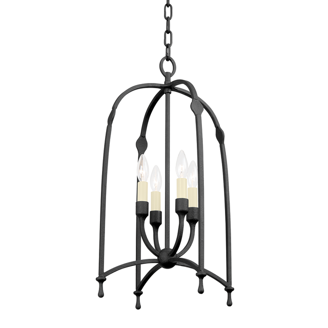 Troy Lighting Rhett BLACK IRON 15W x 15L x 26.5H Candleholder