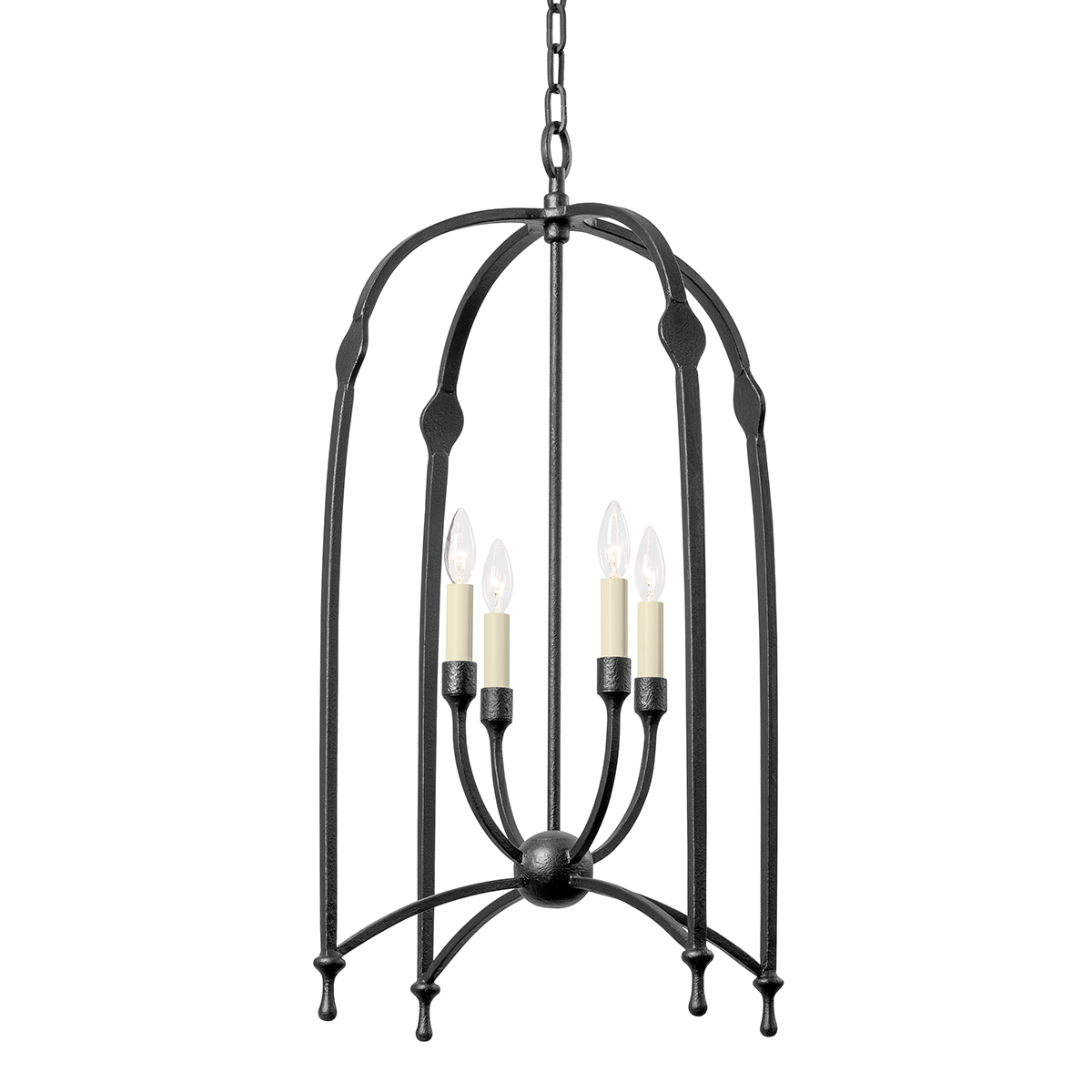 Troy Lighting Rhett BLACK IRON 21.25W x 21.25L x 36H Candleholder
