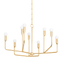 Troy Lighting Norman VINTAGE GOLD LEAF 32W x 32L x 18.5H Chandelier