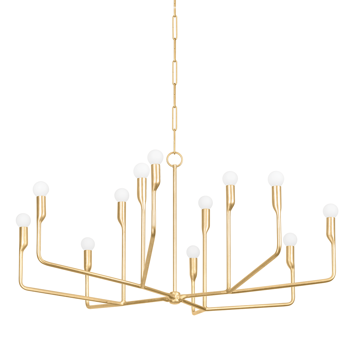 Troy Lighting Norman VINTAGE GOLD LEAF 42W x 42L x 20.5H Chandelier