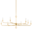 Troy Lighting Orson VINTAGE GOLD LEAF 41.5W x 41.5L x 21H Chandelier