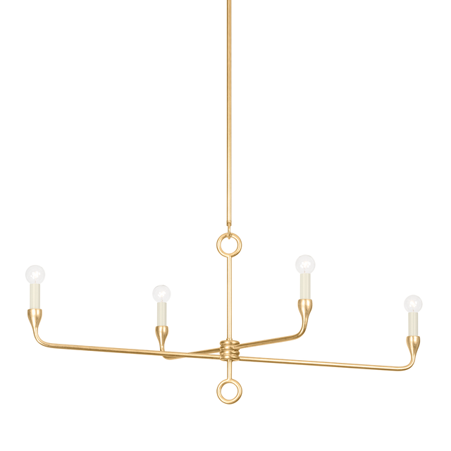 Troy Lighting Orson VINTAGE GOLD LEAF 2W x 44L x 18H Trim