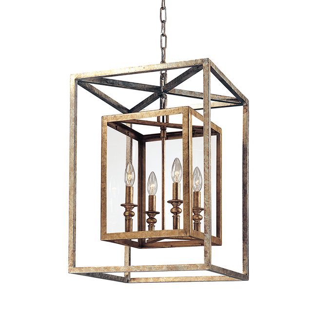 Troy Lighting Morgan GOLD SILVER LEAF 16W x 24H Candleholder