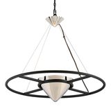 Troy Lighting Zero Gravity CARBIDE BLK & POL NICKEL 32W x 32L x 29.25H Pendant