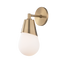 Mitzi Cora Aged Brass 5W x 11.75H Wall Sconce