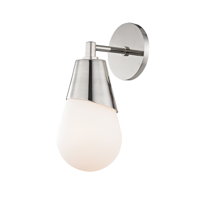 Mitzi Cora Polished Nickel 5W x 11.75H Wall Sconce