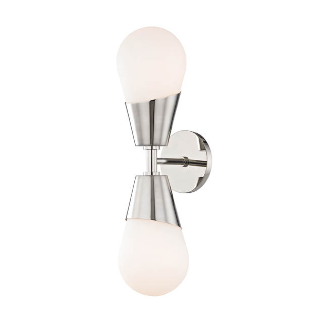 Mitzi Cora Polished Nickel 5W x 19H Wall Sconce