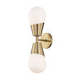 Mitzi Cora Aged Brass 5W x 19H Wall Sconce