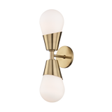 Mitzi Cora Aged Brass 5W x 19H Wall Sconce