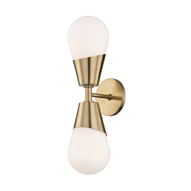 Mitzi Cora Aged Brass 5W x 19H Wall Sconce