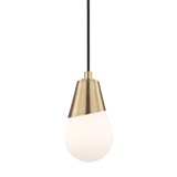 Mitzi Cora Aged Brass 5W x 9.5H Pendant