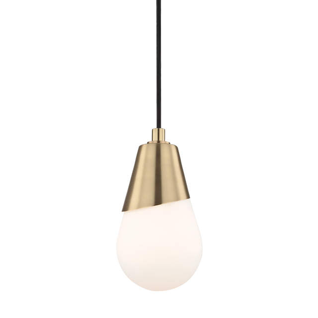 Mitzi Cora Aged Brass 5W x 9.5H Pendant